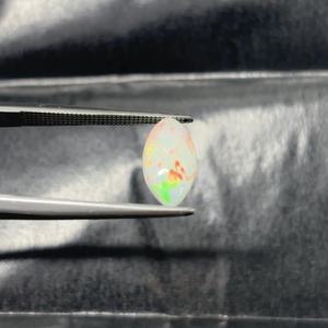 Natural Ethiopian White <b>Opal</b> Cabochon Marquise Shape play of color Jewelry Making Loose Gemstone Certified Top Quality 5x10mm - Product Image 1