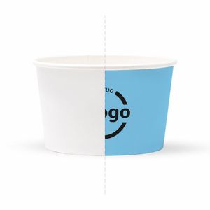 Gobelets en carton biodégradable à double paroi Kraft 200 ml - Fond entièrement personnalisé - Product Image 2