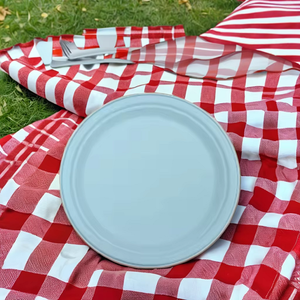 Assiettes rondes en bagasse robustes et écologiques pour un usage quotidien, pour la restauration, les événements en plein air, les grandes repas, les fêtes - SHYAMA ENTERPRISES - Product Image 4