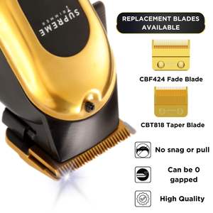 Tondeuse à barbe sans fil professionnelle avec lames en acier inoxydable, étanche IPX7, réglable, USB/électrique, pour usage domestique et hôtelier (US) - Product Image 6