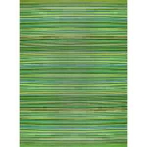 <b>Outdoor</b> Reversible Braided Polypropylene Rug Portable Travel <b>Mat</b> for Indoor and <b>Outdoor</b> Use Green Rainbow Design - Product Image 1