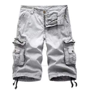 Shorts en coton décontractés pour hommes avec multi-poches Streetwear personnalisé Design en maille Ensembles de shorts cargo multi-poches à la mode pour hommes - Product Image 5