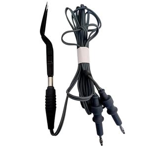 Pinzas Bipolares de Alta Calidad con Recubrimiento, Punta Manual de Bayoneta para Cirugía ORL, Neuro y Cardíaca, Acero, Incluye Cable Bipolar - Product Image 1