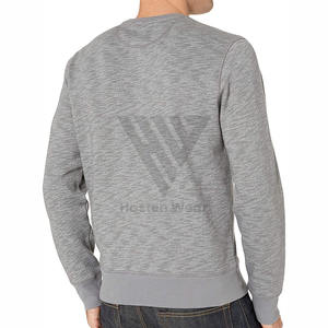 Sweat-shirt unisexe en coton biologique épais à col rond pour logo personnalisé, molleton uni, écologique, teinture unie - Product Image 6