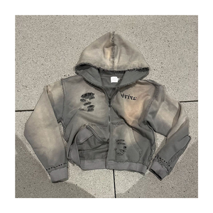 Sudadera con capucha estampada al por mayor estilo vintage tela suave adecuada para marca personalizada - Product Image 1