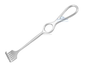 Retractor Volkmann profesional de alta calidad, 6 puntas romas | Ganchos de cirugía plástica y retractor de acero inoxidable - Product Image 3