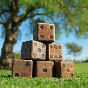 Jeu de dés géant en bois pour pelouse – Vente en gros, finition lisse, directement de l'usine - Product Image 2