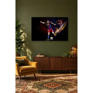 Impresión en lienzo de Fida Messi disfrazada entre rayos de luz - Product Image 2