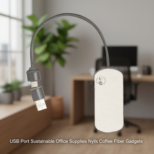 Gadget per Ufficio Sostenibili con Porta USB in Fibra di Caffè Nylox - Product Image 3