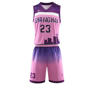 Uniforme de baloncesto sublimado de diseño único Uniforme de baloncesto de secado rápido Ropa deportiva Uniforme de baloncesto - Product Image 3