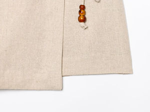 NOVEDAD DE VERANO 2025, pantalones cortos informales de cintura alta con correa con cuentas y temperamento a la moda para mujer - Product Image 4