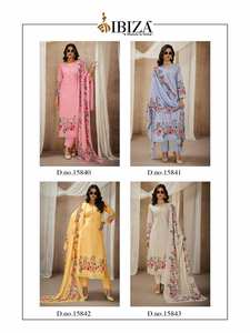 ผ้าคอตตอนพิมพ์ลายดิจิตัล salwar kameez แคตตาล็อกเต็มรูปแบบเหมาะสำหรับงานปาร์ตี้และชุดลำลอง - Product Image 4