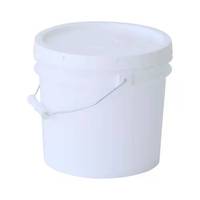 Seau en plastique blanc de 5 L, pour le ménage, incassable
