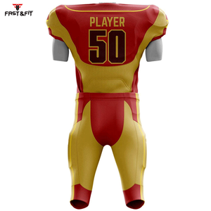 Uniformes de football américain unisexes de conception professionnelle en polyester de maillot de football américain unisexe sur mesure - Product Image 3