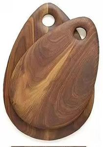 Bureau en bois personnalisé en résine noyer noir bois de santal violet branche aigre australienne planche de service - Product Image 2