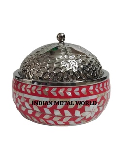 Plato de servicio de comida de diseño maravilloso y olla caliente madre de perla de acero inoxidable de calidad creativa para vajilla olla caliente - Product Image 1