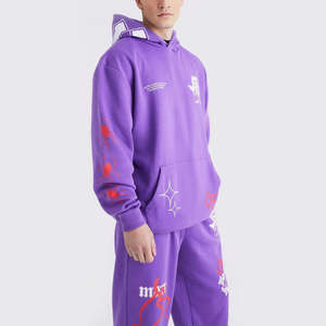 Top Tendance Haute Qualité Vente Chaude 2025 Imprimé Hommes Manches Longues Logo Personnalisé Impression Strass Survêtement - Product Image 3