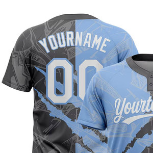 เสื้อเบสบอล/ซอฟต์บอล ระบายอากาศ แห้งเร็ว สำหรับกีฬา ฝึกซ้อม รับผลิตจำนวนมาก สั่งทำโลโก้ได้ สำหรับผู้ชาย - Product Image 2