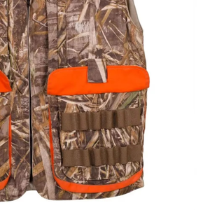 2025 precio de fábrica al por mayor impermeable transpirable suave Shell Chaleco de caza Unisex al aire libre de secado rápido multibolsillo personalizable - Product Image 4