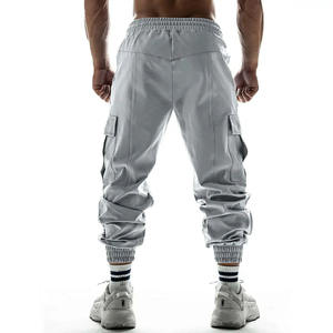 Pantalons de jogging personnalisés en coton pour hommes, broderie, jogging, blanc, surdimensionné, French Terry, imprimé en relief, pantalon de survêtement pour hommes, 2026 - Product Image 5