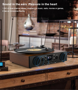 <span class=keywords><strong>Bluetooth</strong></span> thoa đài phát thanh Turntable Player với LCD hiển thị và ba Vinyl Player xách tay loa Player Sản phẩm mới với FM Đài phát thanh - Product Image 3