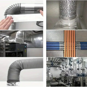 Ruban de papier d'aluminium thermofusible à haute température pour l'étanchéité des conduits HVAC Adhésif étanche Mastic à haute viscosité pour les évents de sécheuse - Product Image 6