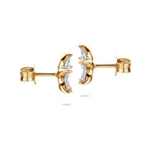 Boucles d'oreilles en diamant de laboratoire Marquise Vala Brothers ER-26, E VS, or blanc, 3 grammes, bijoux classiques pour mariage et fête pour femmes - Product Image 4