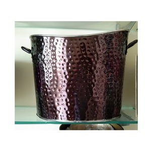 Enfriador de vino y tinas de bebidas de acero inoxidable y cobre para exteriores redondas de lujo Cubos de hielo a un precio razonable - Product Image 1