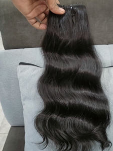 ผม Remi แบบนุ่มธรรมชาติผมตรงผมยาวสีดำเหมือนผมชาวอินเดีย - Product Image 4