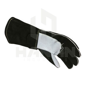 Gants de soudage en cuir de vachette fendu de haute qualité Protection des mains de sécurité résistante à la chaleur pour les soudeurs fabriqués au Pakistan - Product Image 4