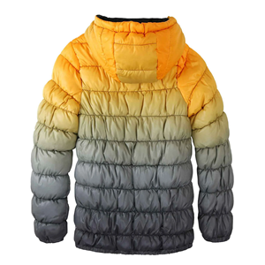 Veste de haute qualité pour hommes personnalisée à manches longues avec rembourrage à fermeture éclair jaune vert toile saison d'hiver directement de l'usine du Bangladesh - Product Image 2