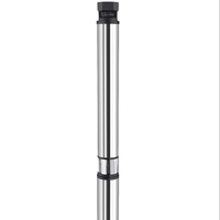 Pompe solaire submersible pour puits profond 48V 750W, 3 pouces, en acier inoxydable, hauteur de refoulement 65m, kit contrôleur MPPT automatique 1HP
