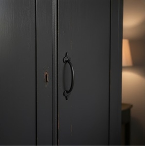 Poignée d'armoire réglable en fonte noire moderne Fleur de Lys Poignées de tiroir rustiques pour la cuisine, la chambre, le salon et l'hôtel - Product Image 4