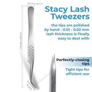 2025 personnalisé léger russe Volume cils pince à épiler 45 65 90 degrés isolation facile marque privée à vendre - Product Image 6