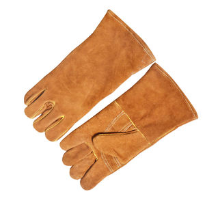 Guantes de soldadura de cuero de vaca genuino Soldadura y parrilla adecuada y otros trabajos de protección contra incendios - Product Image 4