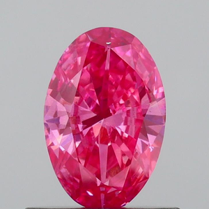 IGI 1Ct Oval Shape Cut FV Pk Fancy Vivid Pink Lab Grown Diamond Loose for Engagement Ring VS1 Clarity Loose Diamond for <b>Jewelry</b> - Product Image 2
