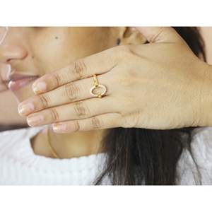 แหวนแต่งงานทองคำแท้ 14k สำหรับเธอ ดีไซน์เพชรทรงรี - Product Image 6