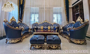 Ensemble de canapés 7 places en bois de teck royal de style moderne avec couleur personnalisée et design durable - Product Image 2