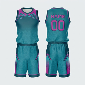 Nouvelle Arrivée Maillots de Basketball Homme Col Rond Anti-Bactériens Légers à Motif Uni avec Impression par Transfert Thermique - Product Image 1
