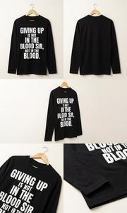 เสื้อยืดแขนยาวยูนิเซ็กซ์ ผ้าฝ้าย 100% 240 กรัม พิมพ์ลายวินเทจ ดีไซน์ขาดๆ  โลโก้ด้านหน้า คอกลม ผ้าถัก สไตล์ลำลอง สตรีทแวร์ รับผลิตแบบ OEM - Product Image 5