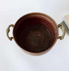 Meilleures ventes, jardinières en cuivre antique de grande taille, design rustique, finition antique, métal galvanisé, pour l'extérieur, prix de gros - Product Image 5