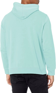 Sweat à capuche streetwear pour homme grande taille, 100% coton, épaules tombantes et logo brodé, thermique d'hiver avec tissage tricoté anti-froissement - Product Image 2