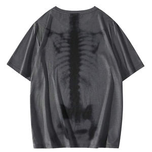 T-shirts d'été surdimensionnés de style streetwear lavés à l'acide avec options d'étiquettes de coupe personnalisées et impression de tissu pour votre marque - Product Image 2