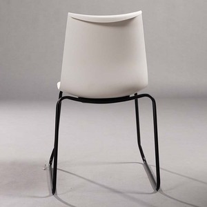 High Quality Multi-Color Minimalist Design Plastic <b>Dining</b> <b>Chair</b> STAME21 with Iron Legs Stackable Feature - Product Image 5