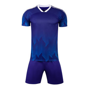 Camiseta de fútbol transpirable de manga corta, camiseta de fútbol lisa sin logotipo, uniforme de talla grande - Product Image 6