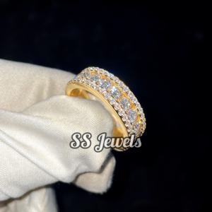 Anillo de Compromiso de Oro Blanco de 18K con Moissanita de Corte Brillante, Regalo de Aniversario para Mujer, Estilo Religioso - Product Image 4