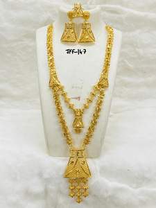 Dubai clásico diamante circón perla aleación boda aniversario joyería regalo mujer collar cadena moda cadenas collares - Product Image 2