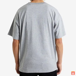 Venta al por mayor de microfibra 100% algodón liso de gran tamaño de stock de los hombres camisetas de peso pesado personalizado gota debe hombres camiseta personalizada Oem - Product Image 5