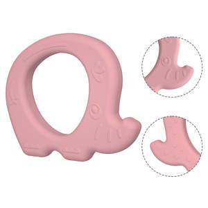 Jouet en silicone pour bébé éléphant multicolore, sans BPA, de qualité alimentaire, anneau de dentition, jouet d'alimentation, accessoires pour bébé, nouveau design 2026 - Product Image 3