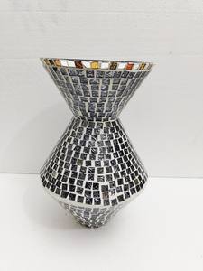 Jarrón de suelo de aluminio moderno con acabado de níquel martillado, maceta Vintage para interiores y exteriores de buena calidad, centro de mesa para el hogar - Product Image 5